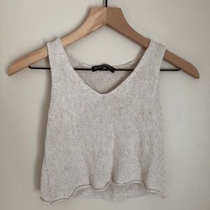 Brandy Melville knitted crop top